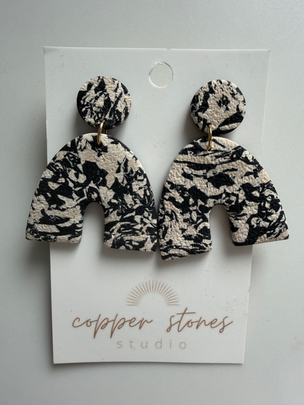 Handmade Clay Dangle Earrings